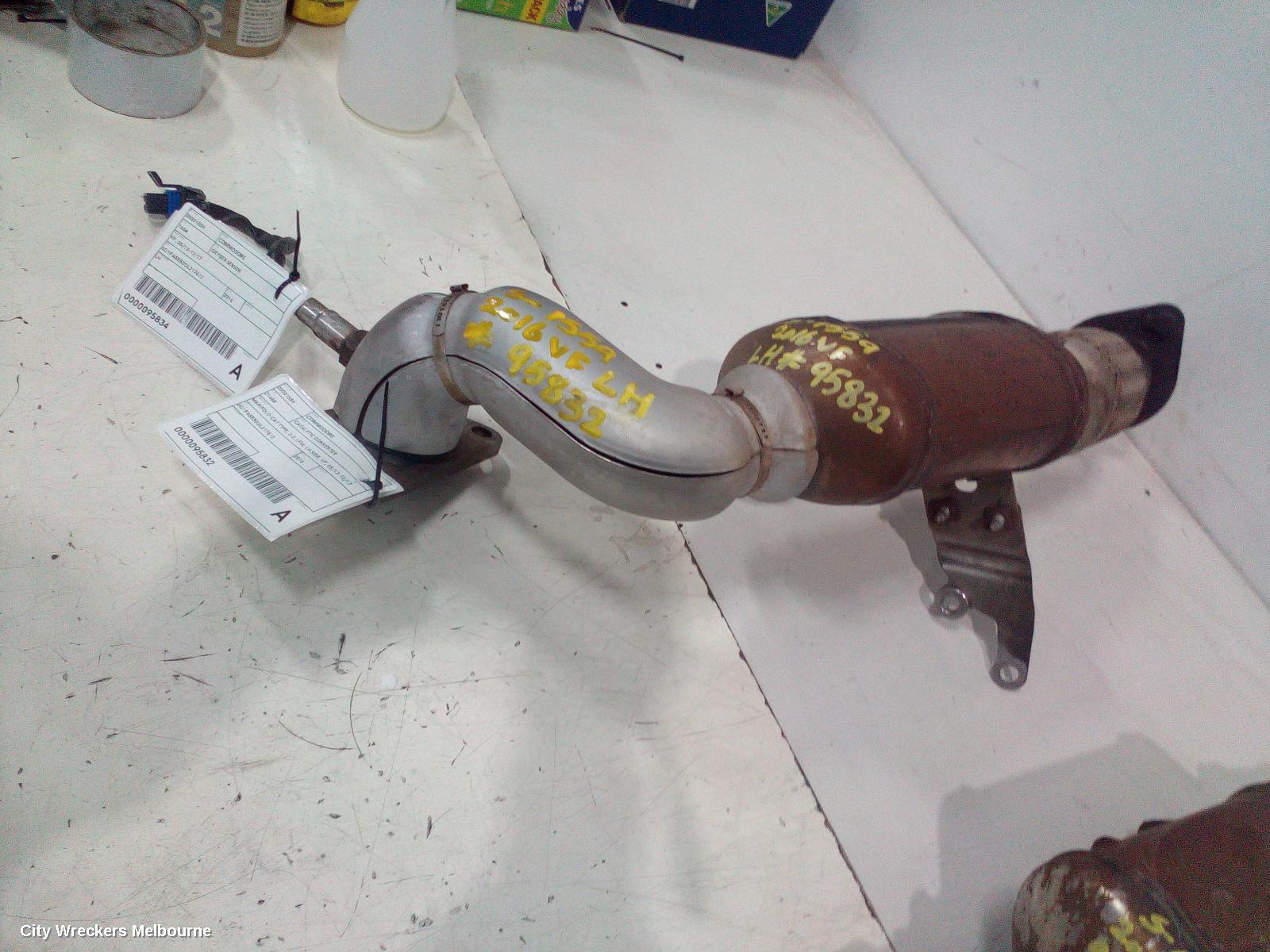 HOLDEN COMMODORE CATALYTIC CONVERTER, MANIFOLD-CAT TYPE, 3.0, LFW, LH SIDE, VF, 05/2013 - 12/2017