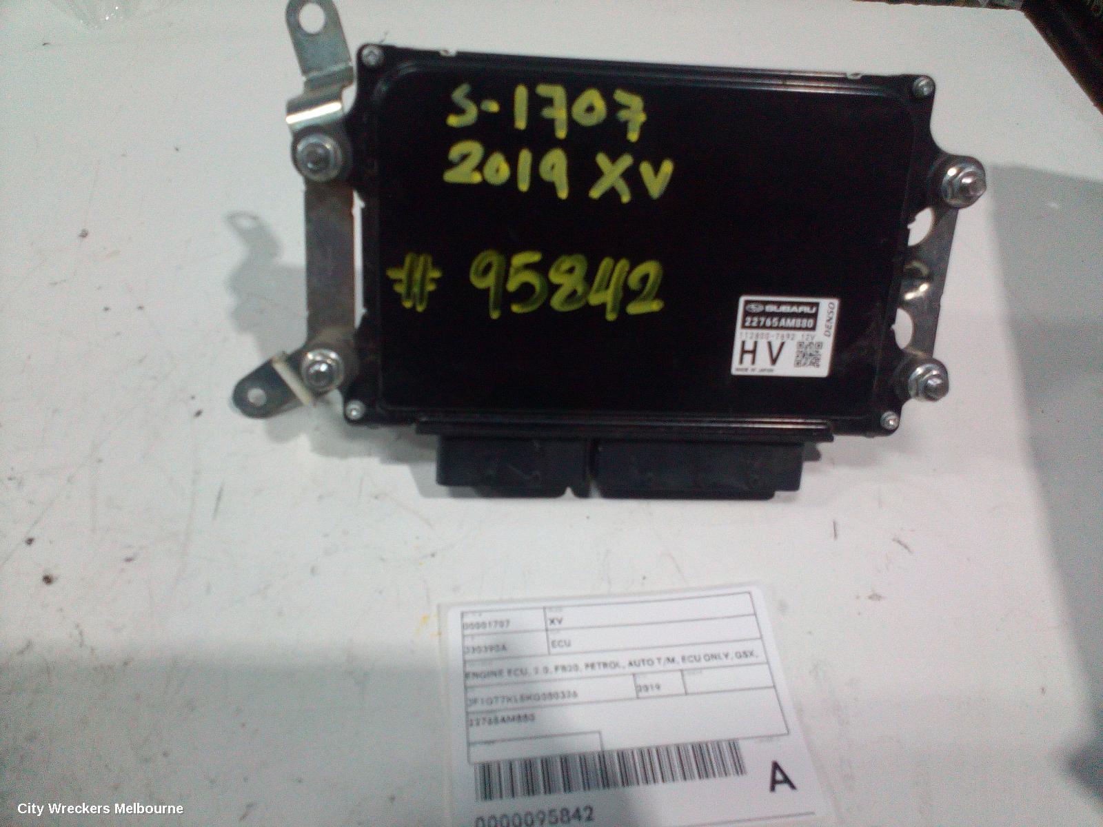 SUBARU XV ECU, ENGINE ECU, 2.0, FB20, PETROL, AUTO T/M, ECU ONLY, G5X, 05/2017 ONWARDS