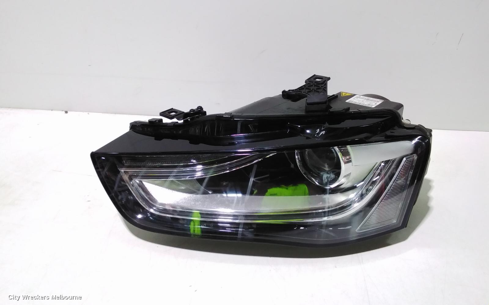 AUDI A4 LEFT HEADLAMP, B8 8K, XENON-ADAPTIVE TYPE, 02/2008 - 06/2012