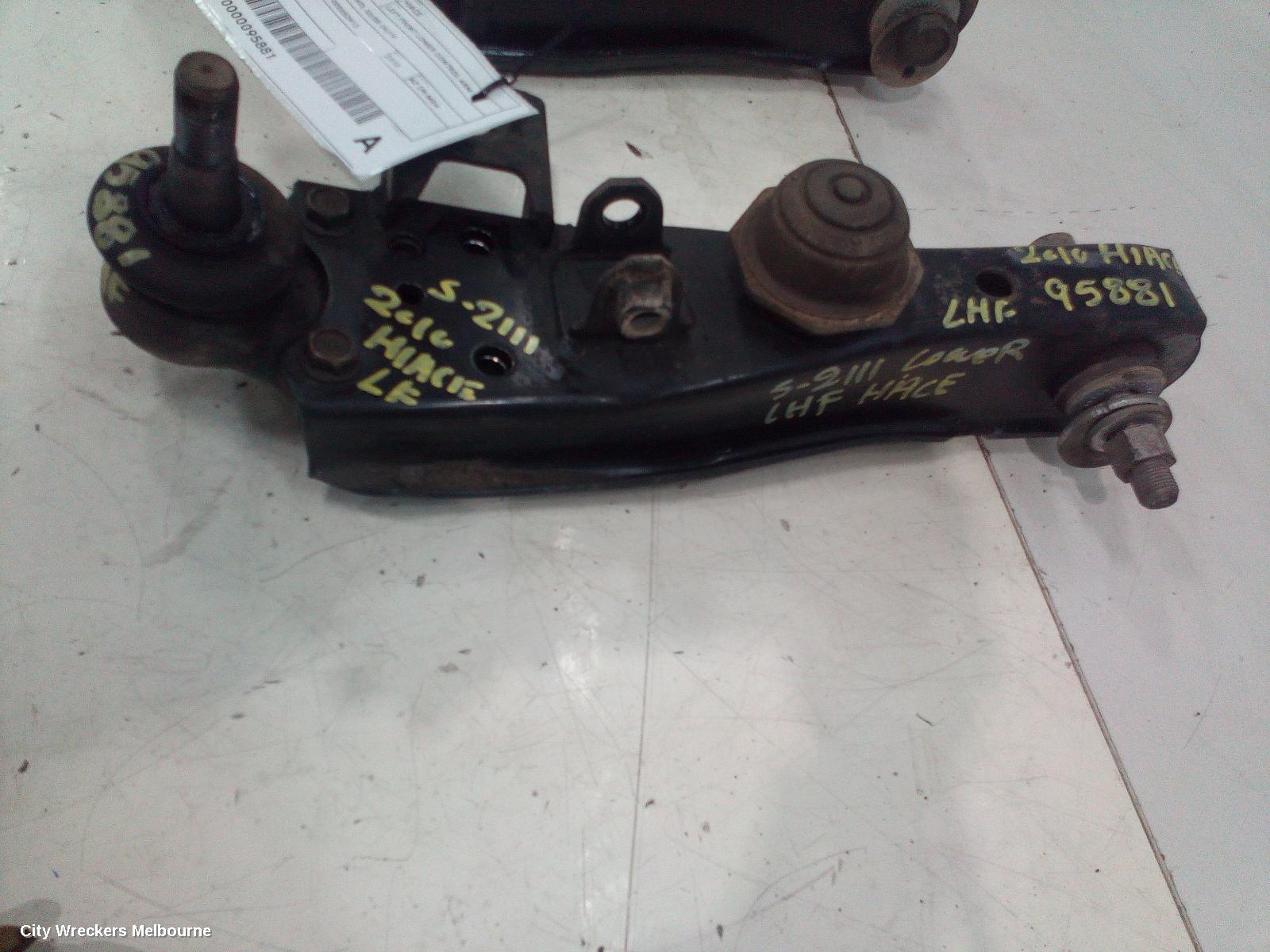 TOYOTA HIACE LEFT FRONT LOWER CONTROL ARM, TRH/KDH, 2WD, 03/2005 - 04/2019
