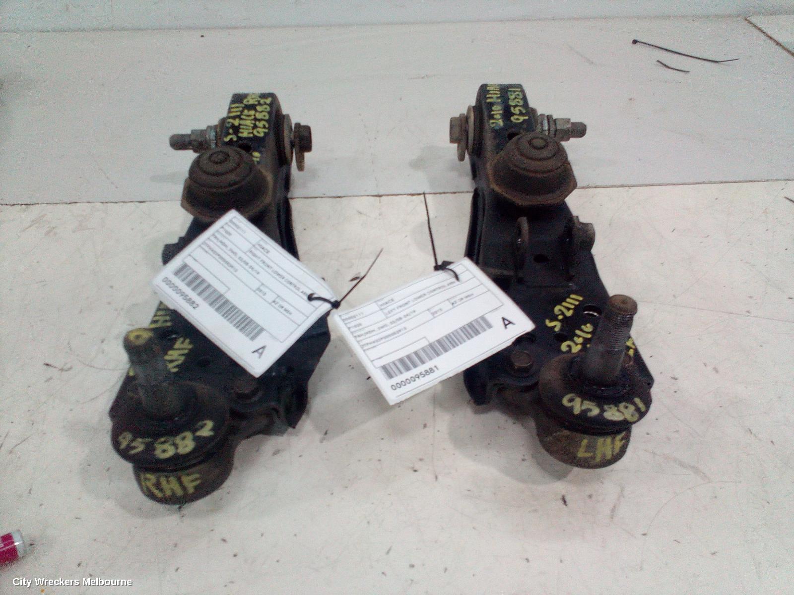 TOYOTA HIACE LEFT FRONT LOWER CONTROL ARM, TRH/KDH, 2WD, 03/2005 - 04/2019