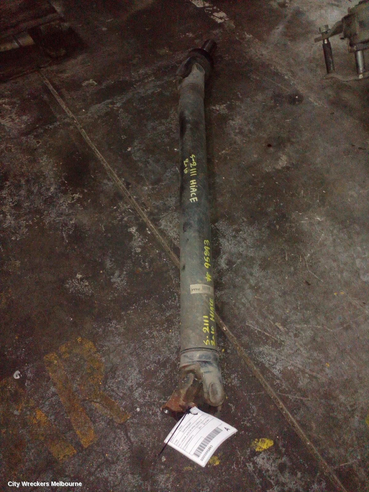 TOYOTA HIACE REAR DRIVE SHAFT, TRH, LWB/SWB, AUTO T/M, PETROL, 03/2005 - 02/2015