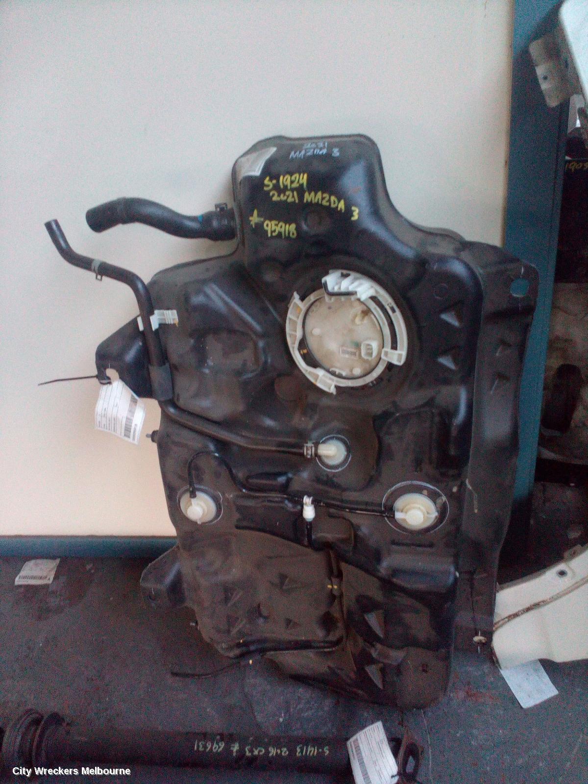 MAZDA 3 FUEL TANK, BP, PETROL, 03/2019 ONWARDS