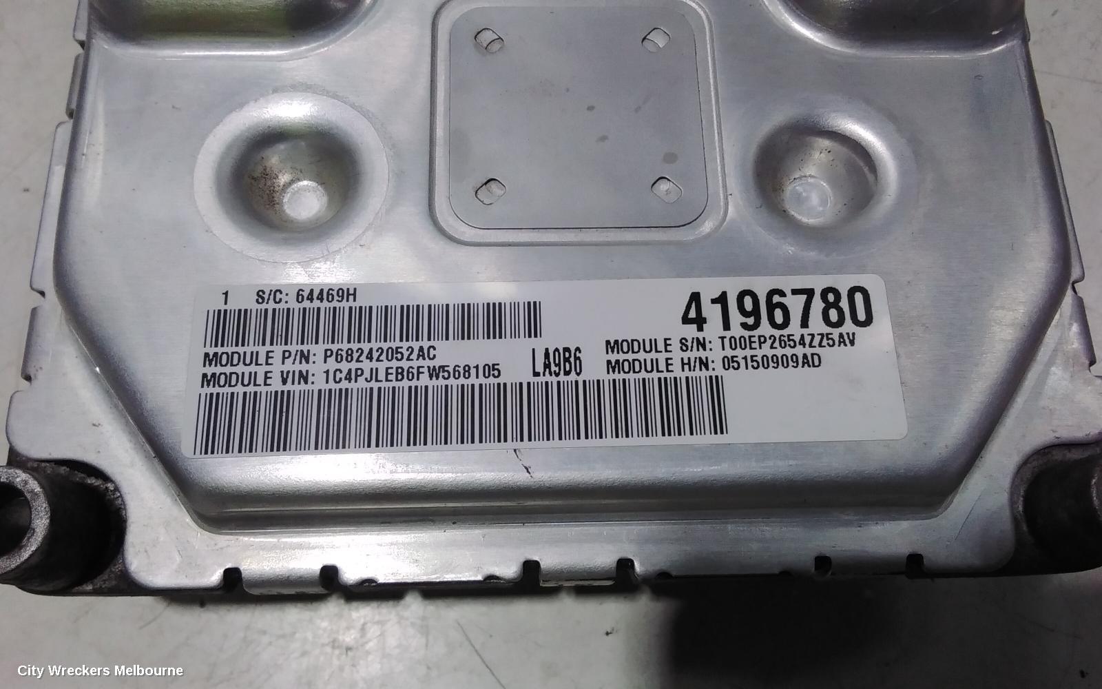 JEEP CHEROKEE ECU, ENGINE ECU, 2.4, PETROL, ECU ONLY, KL, 02/2014 - 12/2019