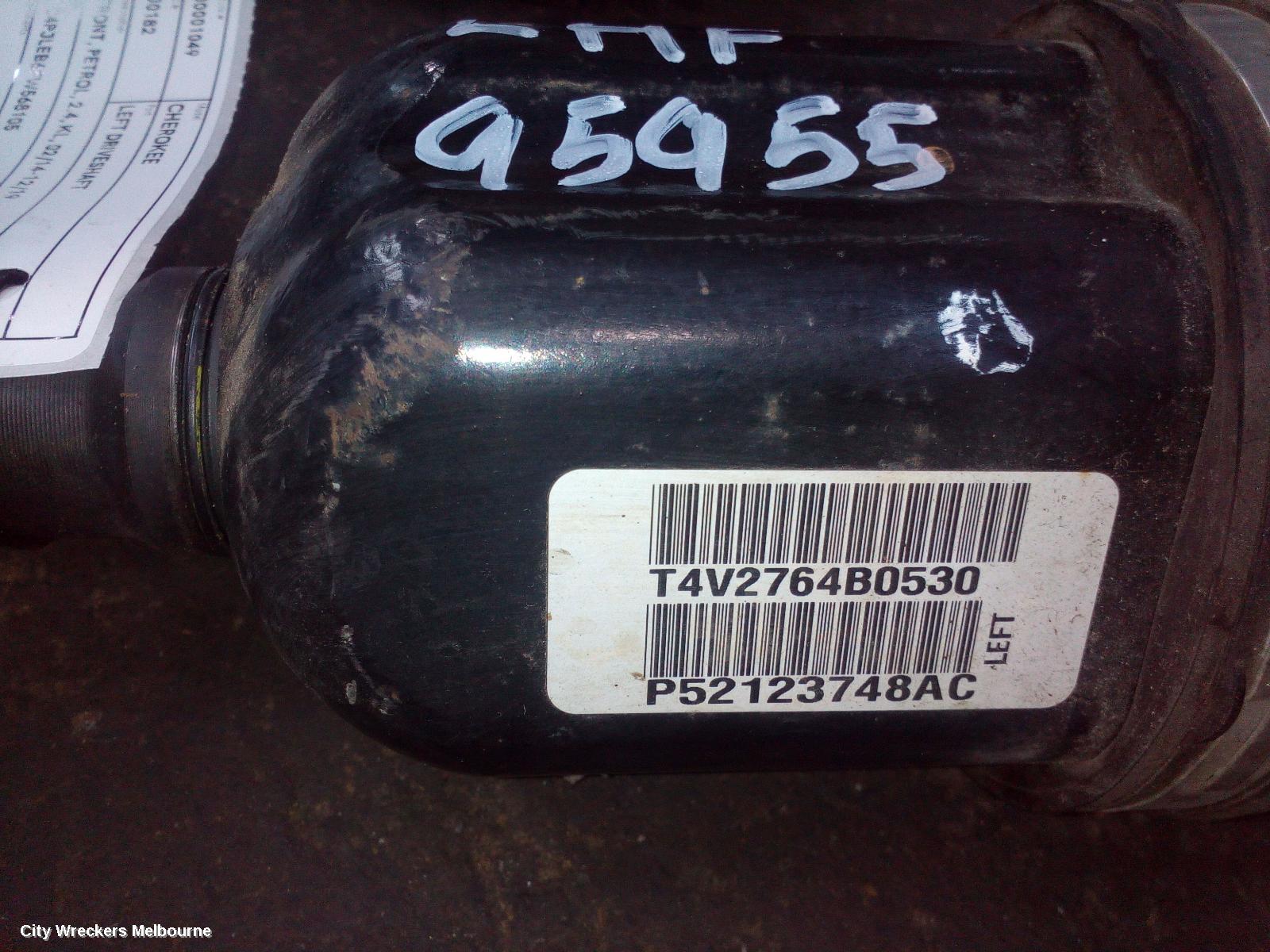 JEEP CHEROKEE LEFT DRIVESHAFT, FRONT, PETROL, 2.4, KL, 02/2014 - 12/2019