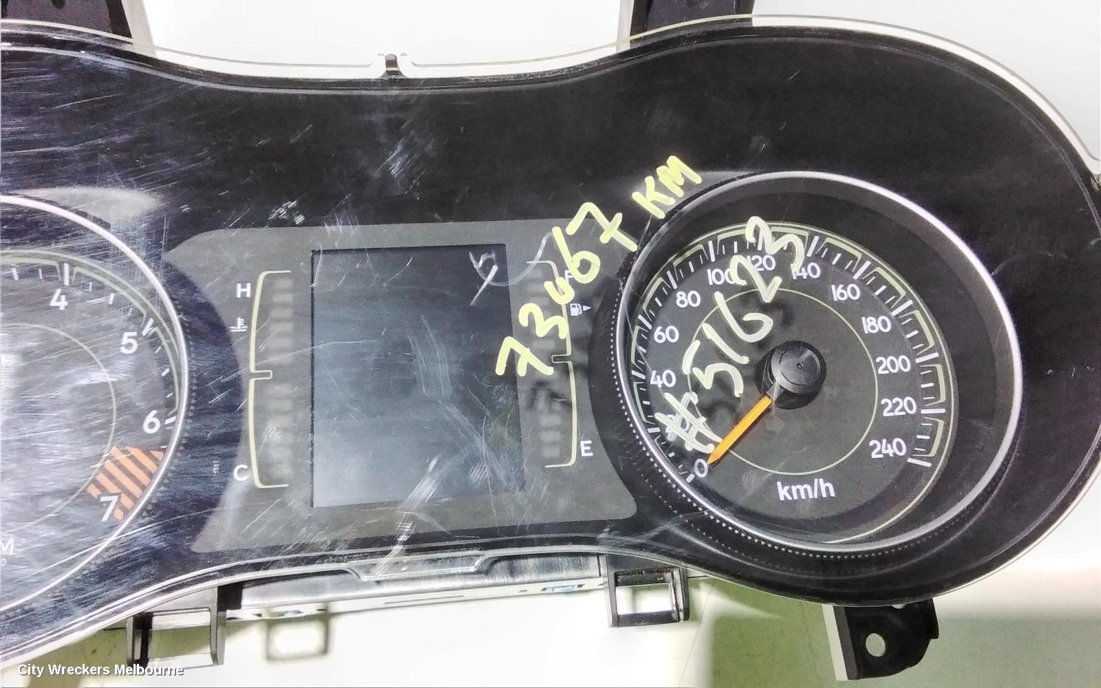 JEEP CHEROKEE INSTRUMENT CLUSTER, PETROL, 2.4/3.2, KL, SPORT/LONGITUDE/BLACKHAWK, 3.5IN DISPLAY TYPE, 02/2014 - 01/2017