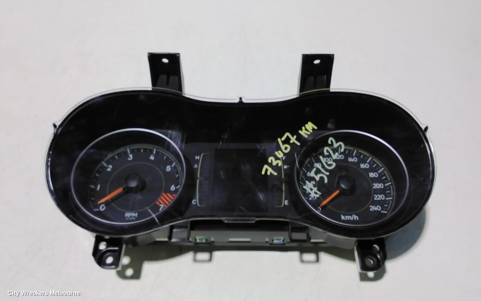 JEEP CHEROKEE INSTRUMENT CLUSTER, PETROL, 2.4/3.2, KL, SPORT/LONGITUDE/BLACKHAWK, 3.5IN DISPLAY TYPE, 02/2014 - 01/2017
