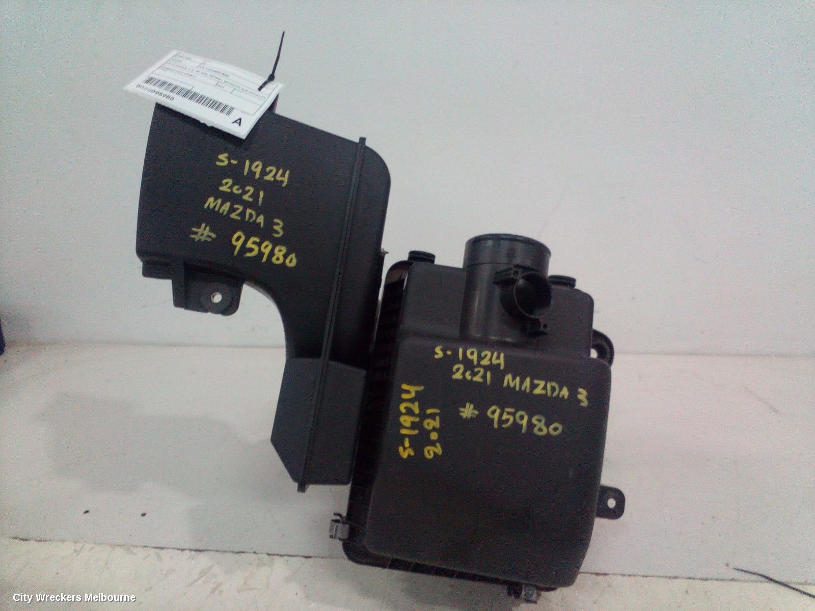MAZDA 3 AIR CLEANER/BOX, AIR CLEANER, 2.0, PE-VPS, PETROL, SKYACTIV G/E-SKYACTIV G, BP, 03/2019 ONWARDS