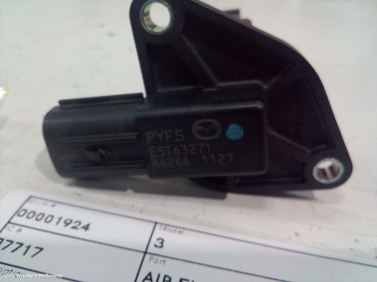 MAZDA 3 AIR FLOW METER, 2.0/2.5, PETROL, P/N PYFS, SKYACTIV G/E-SKYACTIV G, BP, 03/2019 ONWARDS