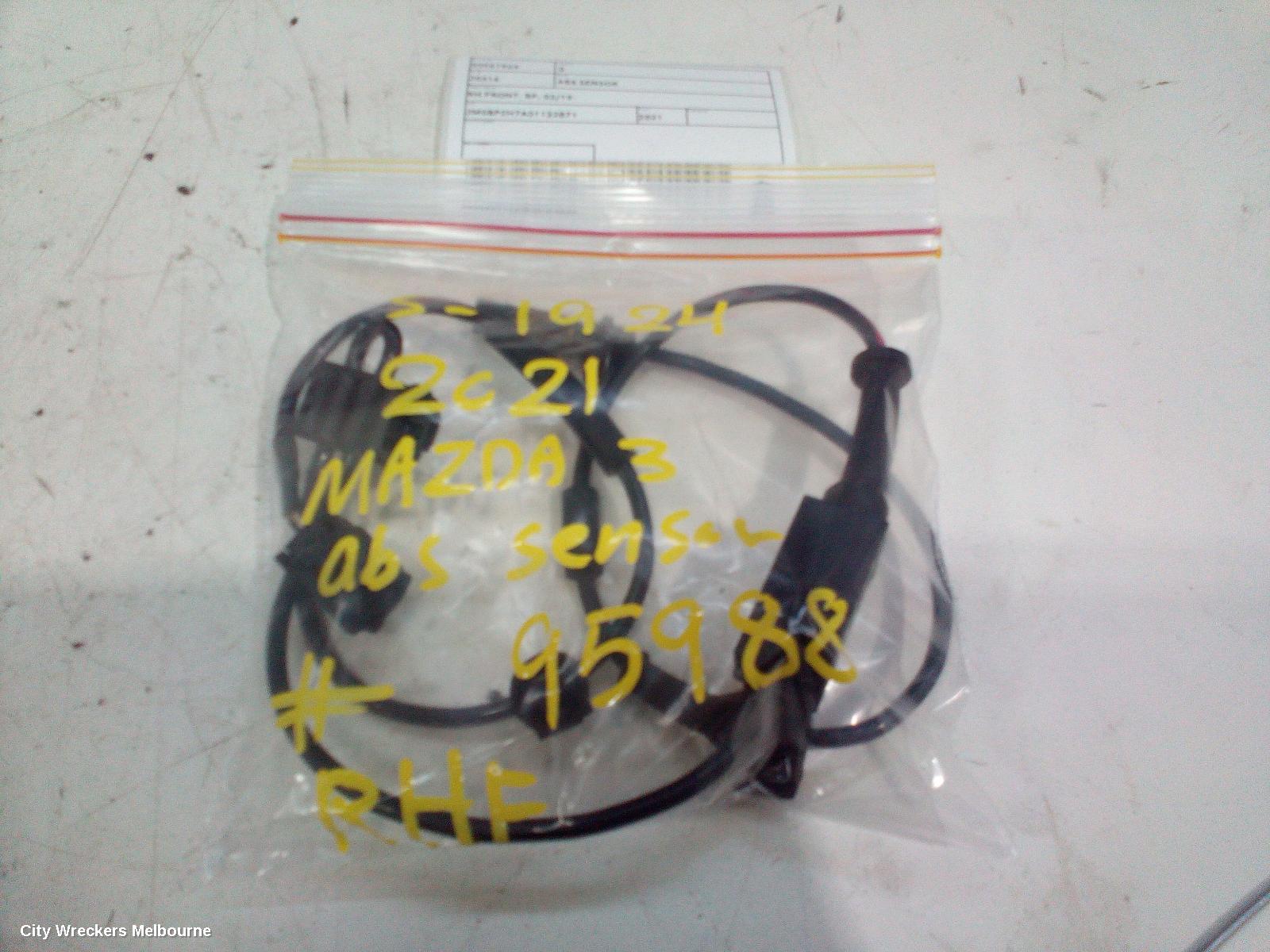 MAZDA 3 ABS SENSOR, RH FRONT, BP, 03/2019 ONWARDS