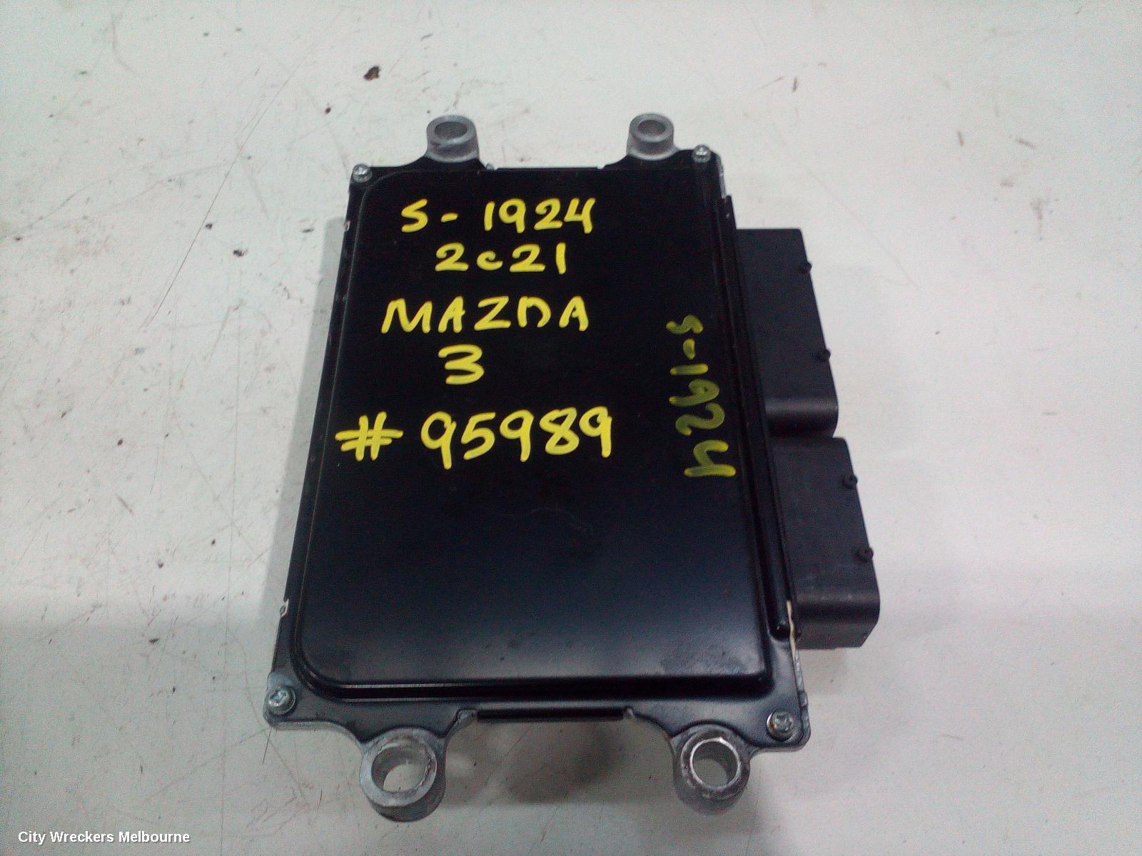 MAZDA 3 ECU, ENGINE ECU, 2.0, PETROL, ECU ONLY, DENSO PAJ1 TYPE, BP, 03/2019 ONWARDS