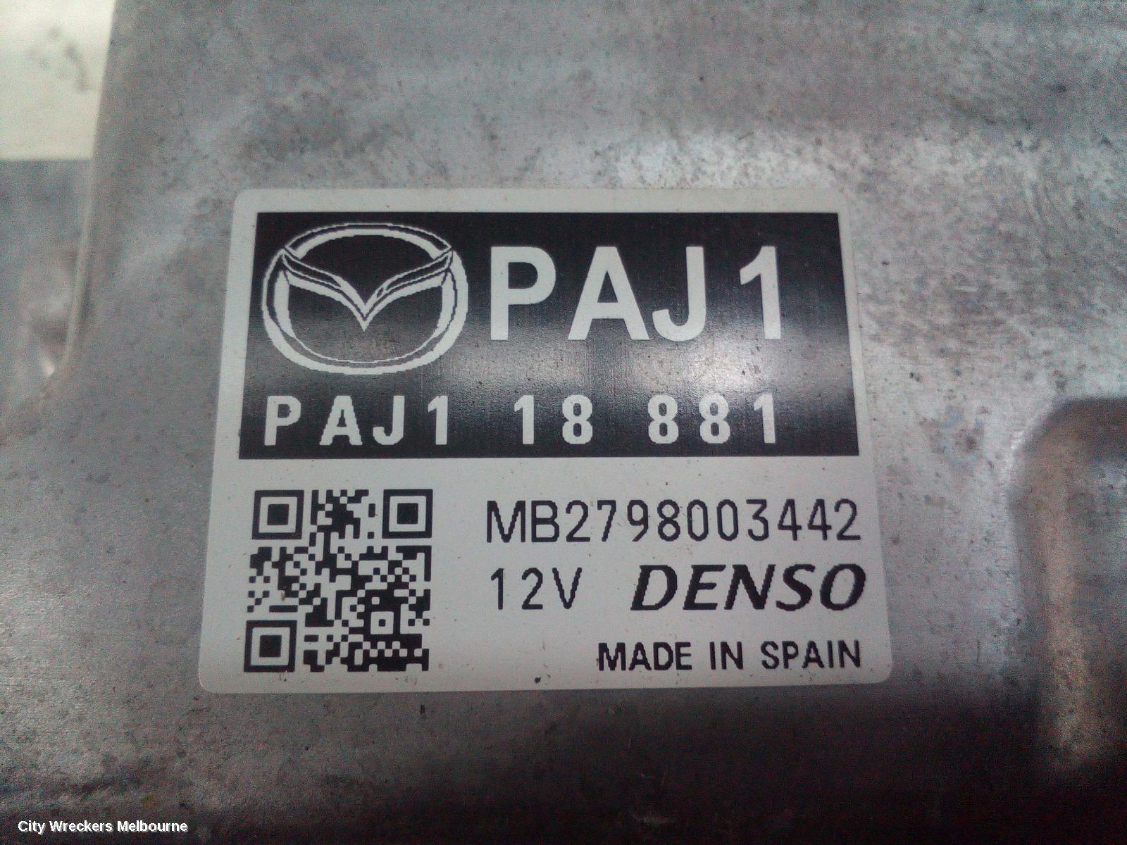 MAZDA 3 ECU, ENGINE ECU, 2.0, PETROL, ECU ONLY, DENSO PAJ1 TYPE, BP, 03/2019 ONWARDS