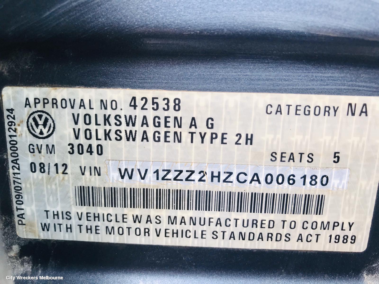 VOLKSWAGEN AMAROK LEFT FRONT LOWER CONTROL ARM, 2H, 12/2010 ONWARDS