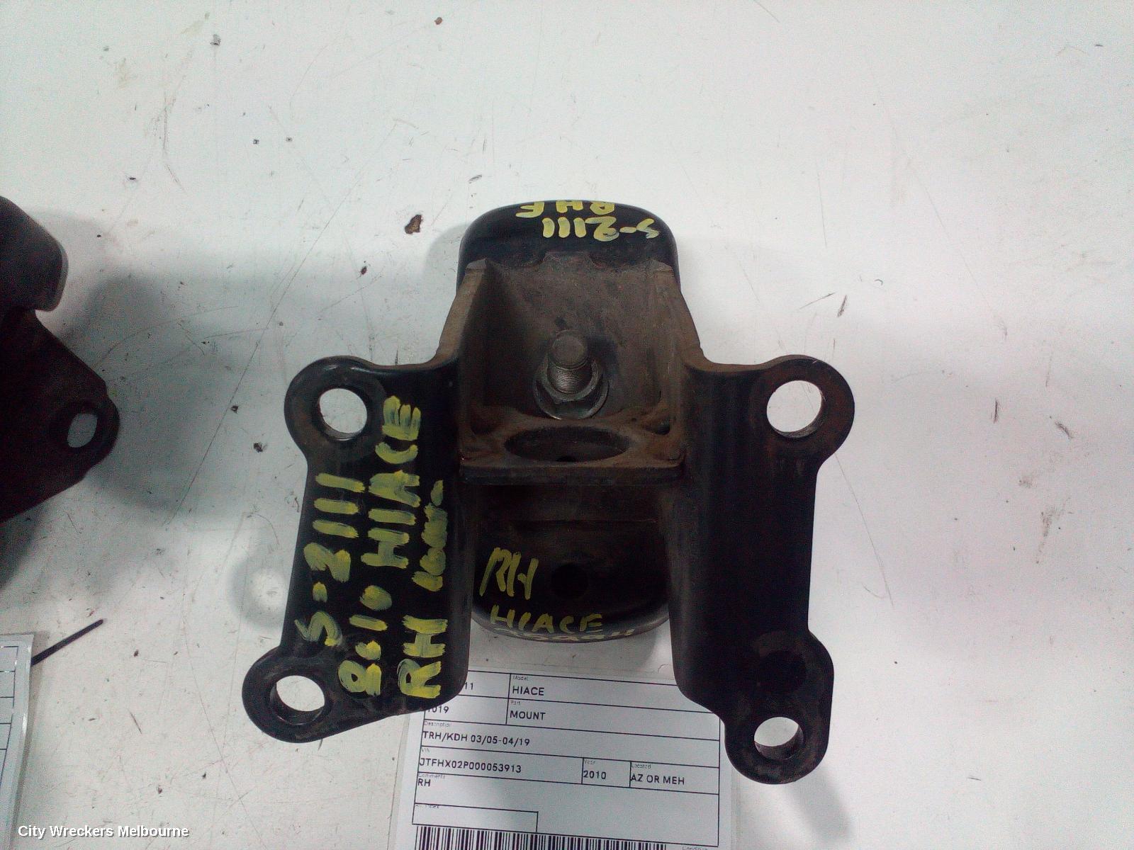 TOYOTA HIACE MOUNT, TRH/KDH 03/2005 - 04/2019