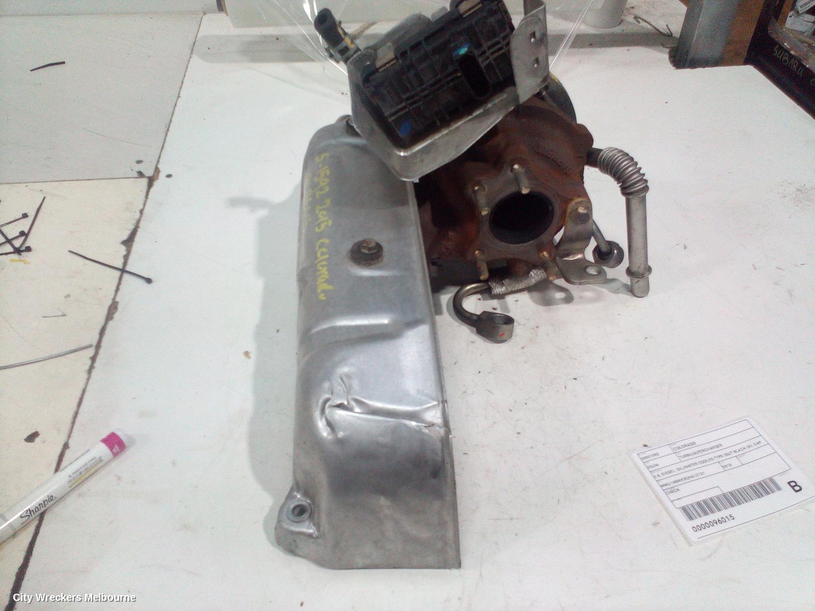 HOLDEN COLORADO TURBO SUPERCHARGER, RG, 2.8, DIESEL, LWN (BLACK CAP MOTOR), 10/2013 - 12/2020