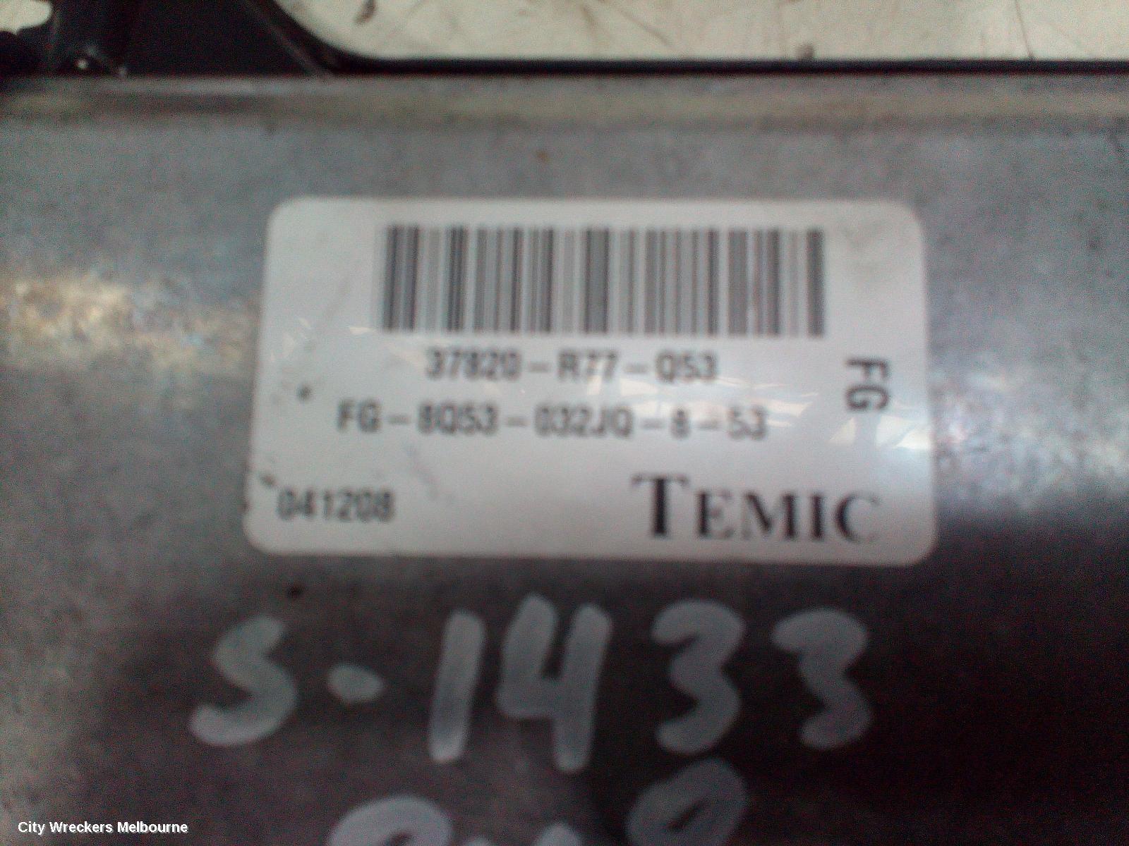 HONDA ACCORD ECU, ENGINE ECU, 3.5 ENG, ECU ONLY, 8TH GEN (VIN MRHCP), 02/2008 - 06/2011