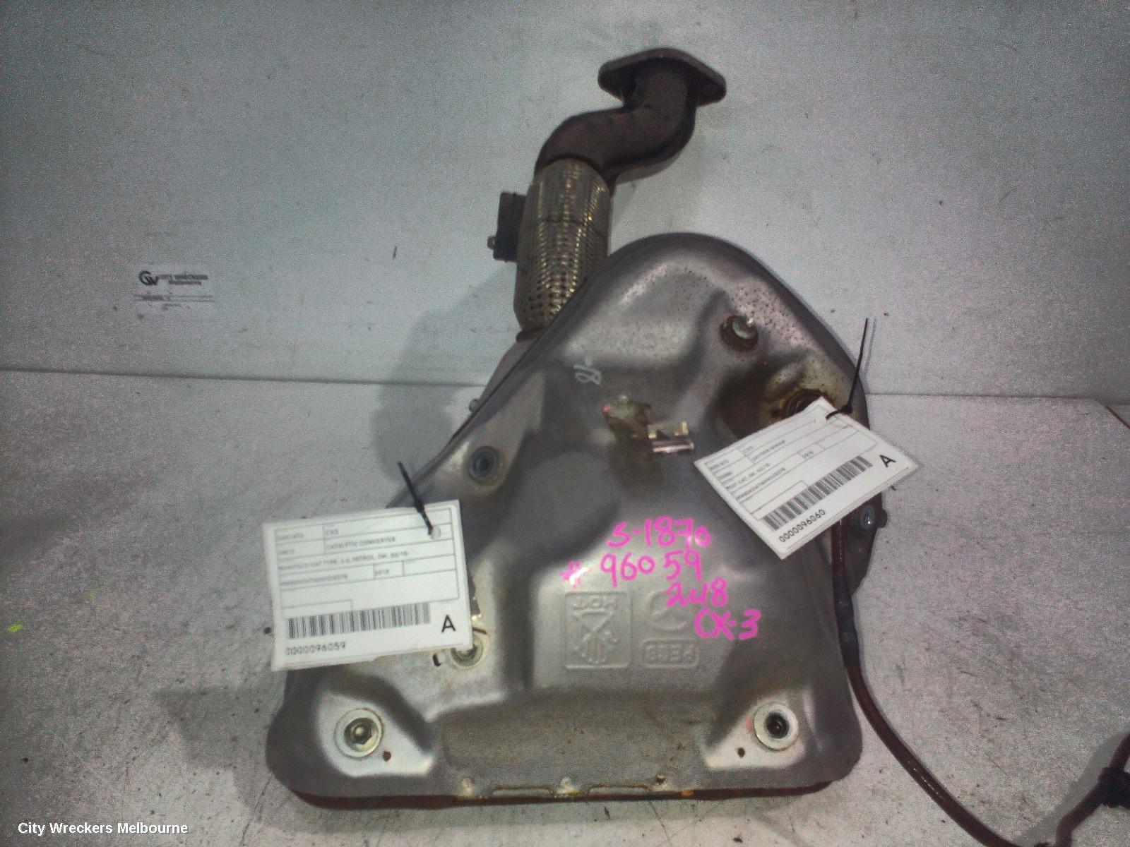 MAZDA CX3 CATALYTIC CONVERTER, MANIFOLD-CAT TYPE, 2.0, PETROL, DK, 03/2015 ONWARDS