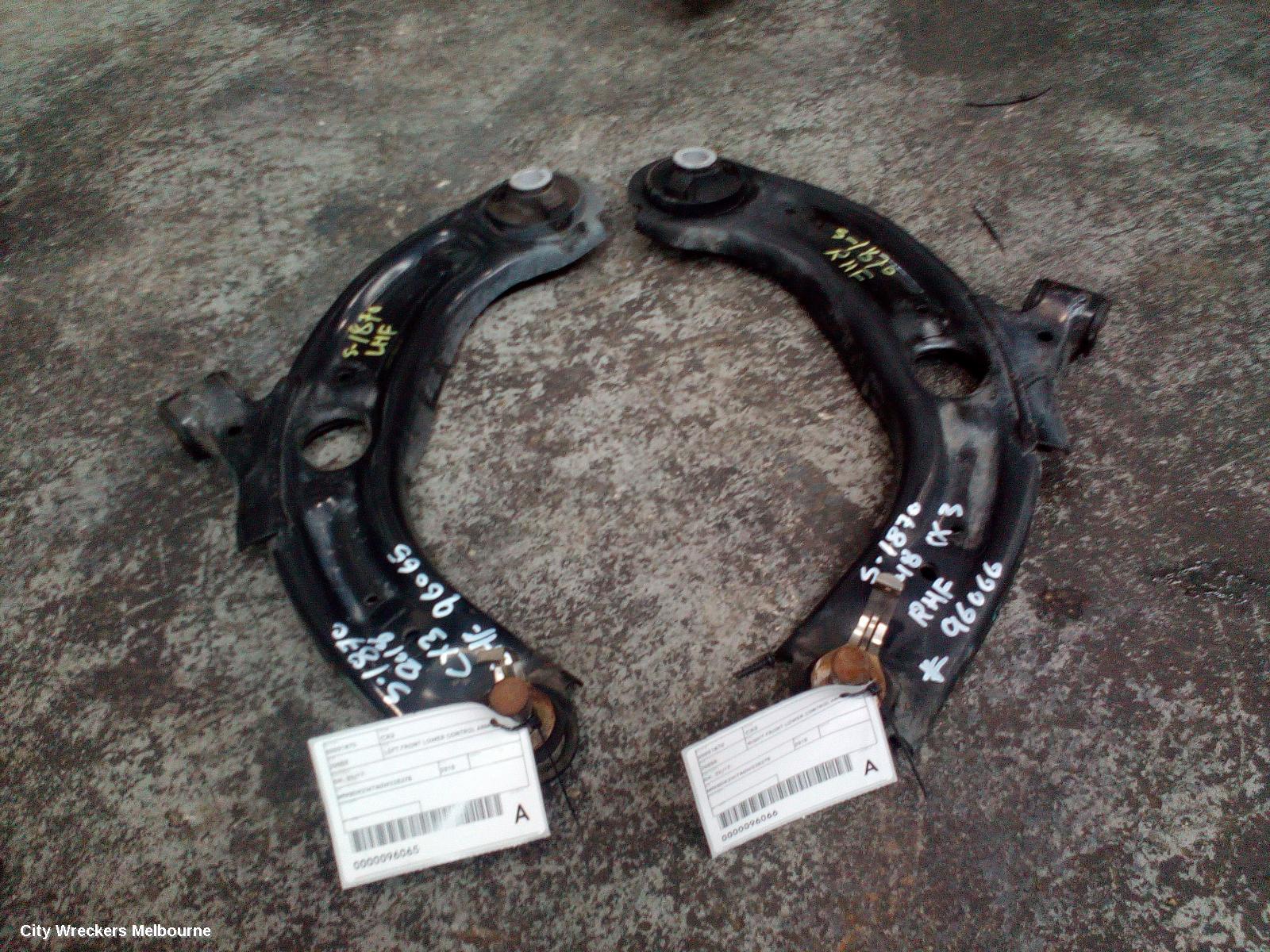 MAZDA CX3 LEFT FRONT LOWER CONTROL ARM, DK, 02/2017 ONWARDS