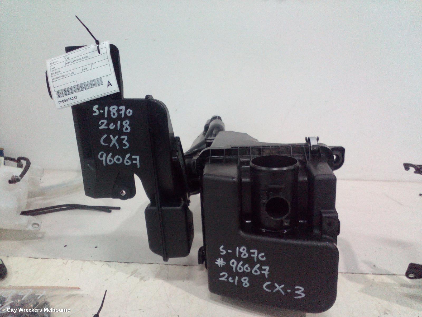 MAZDA CX3 AIR CLEANER DUCT/HOS, DK, 03/2015 ONWARDS