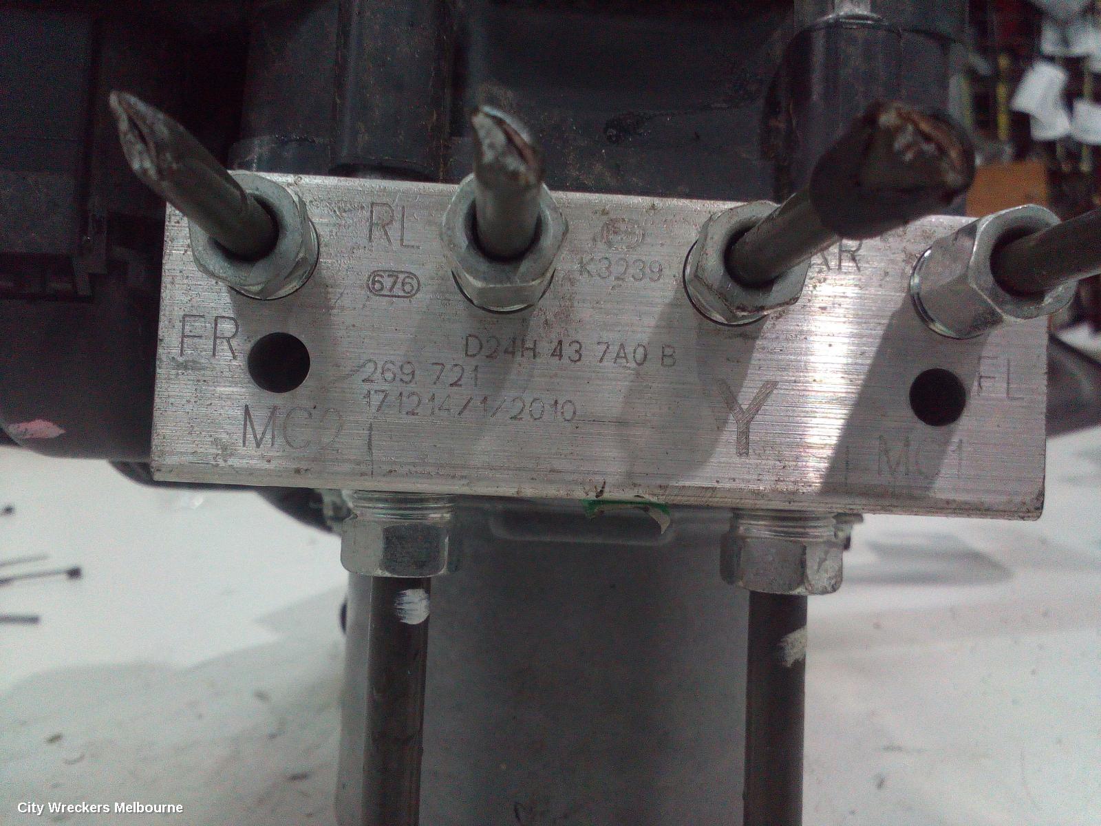 MAZDA CX3 ABS PUMP/MODULATOR, DK, P/N D2Y5437A0B, 03/2015 ONWARDS