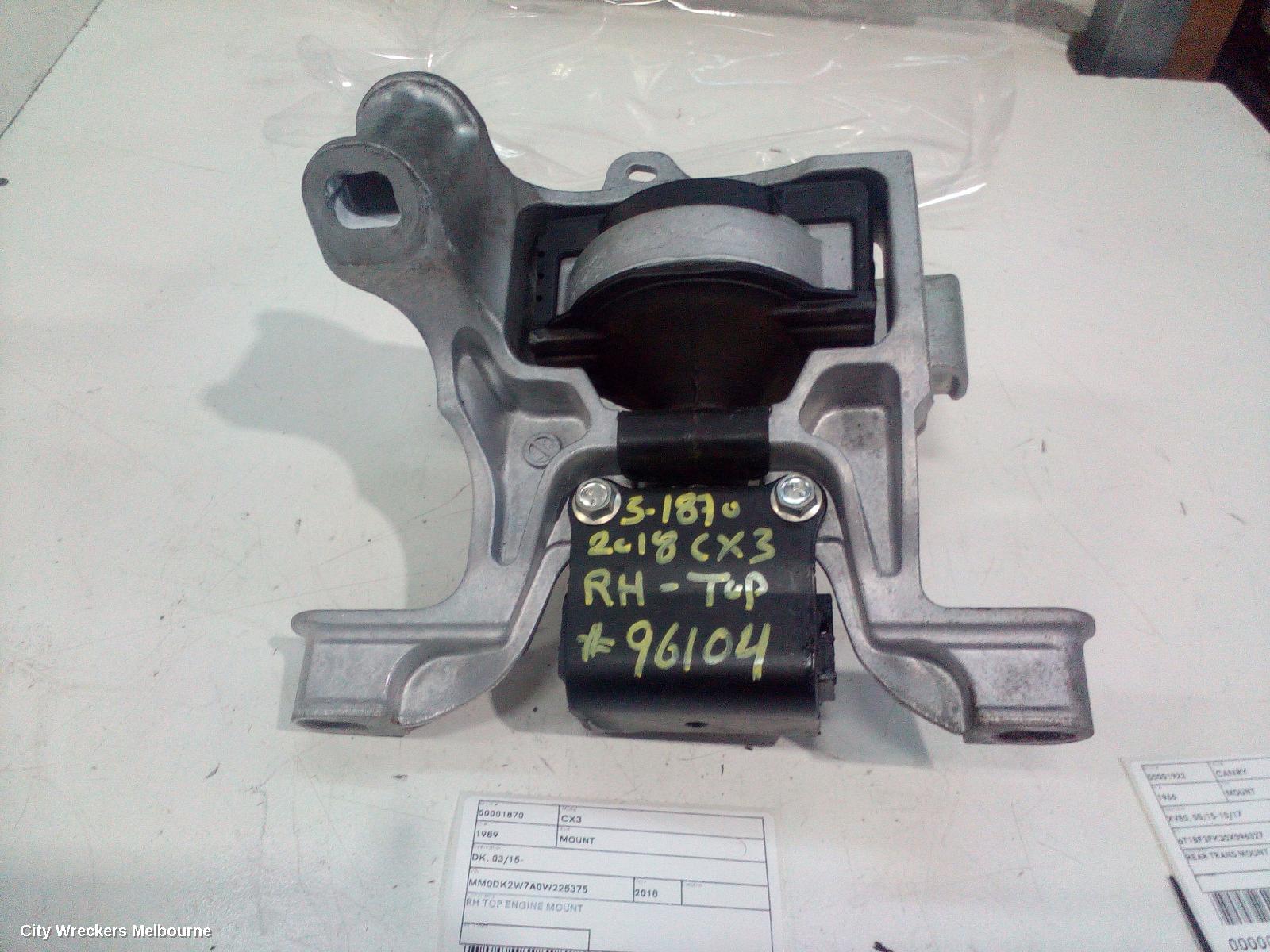 MAZDA CX3 MOUNT, DK, 03/2015 ONWARDS