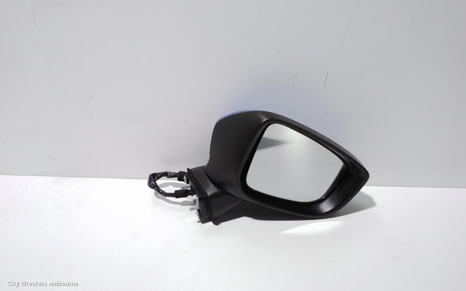 MAZDA 2 RIGHT DOOR MIRROR, DJ/DL, HATCH/SEDAN, POWER FOLD, NON BLIND SPOT TYPE, 01/2017 - 10/2019