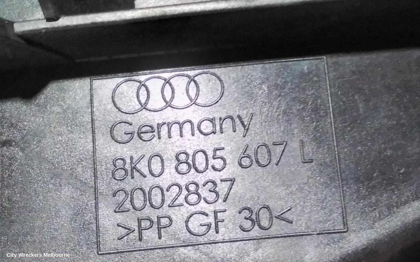 AUDI A4 LEFT HEADLAMP, B8 8K, HALOGEN TYPE, 02/2008 - 06/2012