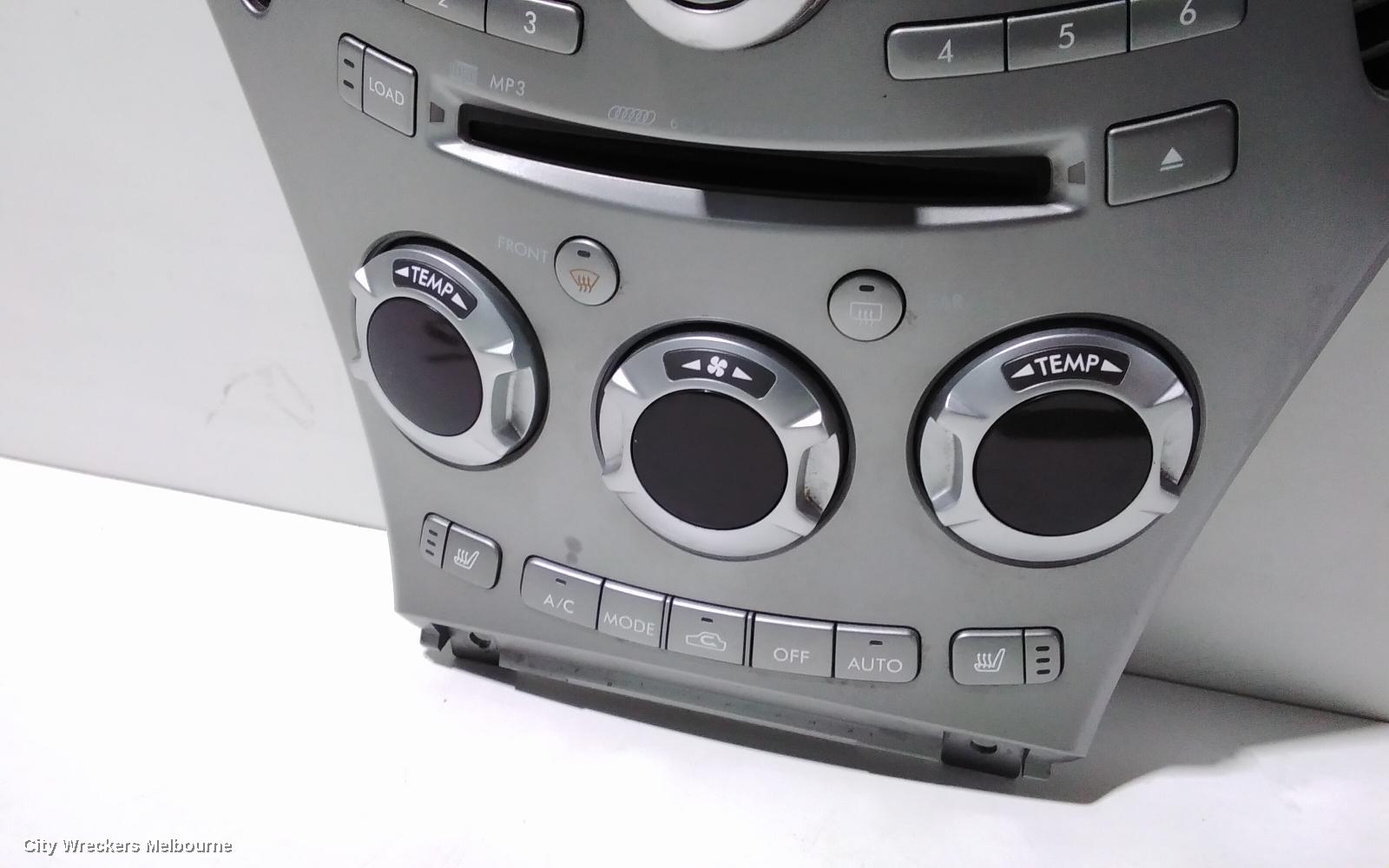SUBARU TRIBECA RADIO/CD/DVD/SAT/TV, HEAD UNIT ONLY, 6 DISC CD STACKER, B9, 10/2006 - 01/2014
