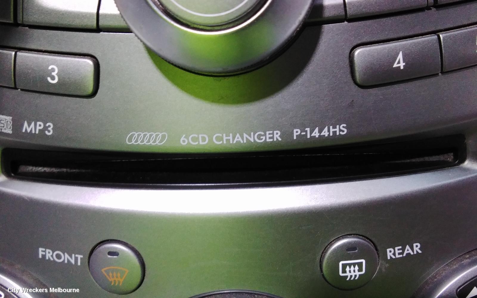 SUBARU TRIBECA RADIO/CD/DVD/SAT/TV, HEAD UNIT ONLY, 6 DISC CD STACKER, B9, 10/2006 - 01/2014