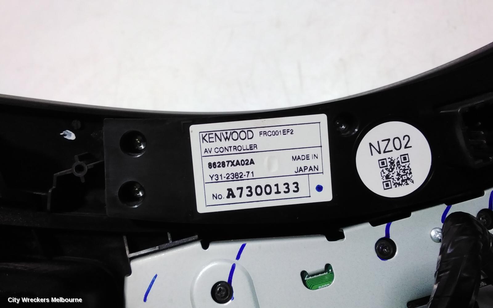 SUBARU TRIBECA RADIO/CD/DVD/SAT/TV, HEAD UNIT ONLY, 6 DISC CD STACKER, B9, 10/2006 - 01/2014