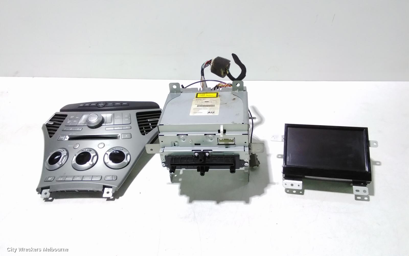 SUBARU TRIBECA RADIO/CD/DVD/SAT/TV, HEAD UNIT ONLY, 6 DISC CD STACKER, B9, 10/2006 - 01/2014