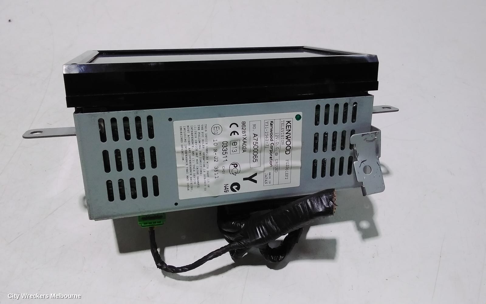 SUBARU TRIBECA RADIO/CD/DVD/SAT/TV, HEAD UNIT ONLY, 6 DISC CD STACKER, B9, 10/2006 - 01/2014