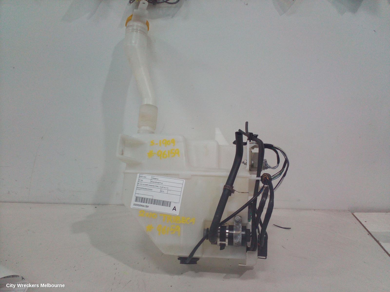 SUBARU TRIBECA WASHER BOTTLE, B9, W/ H/LAMP WASHER TYPE, 12/2007 - 01/2014
