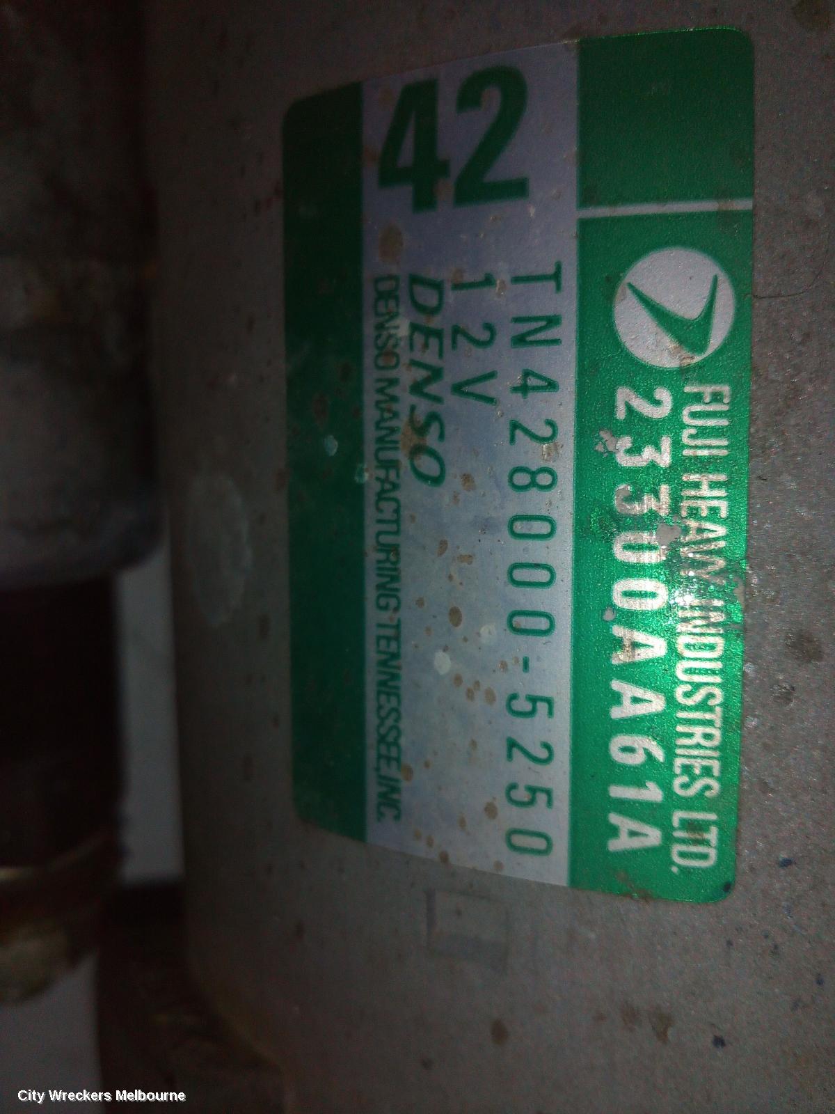 SUBARU TRIBECA STARTER, 3.6, EZ36, B9, 12/2007 - 01/2014