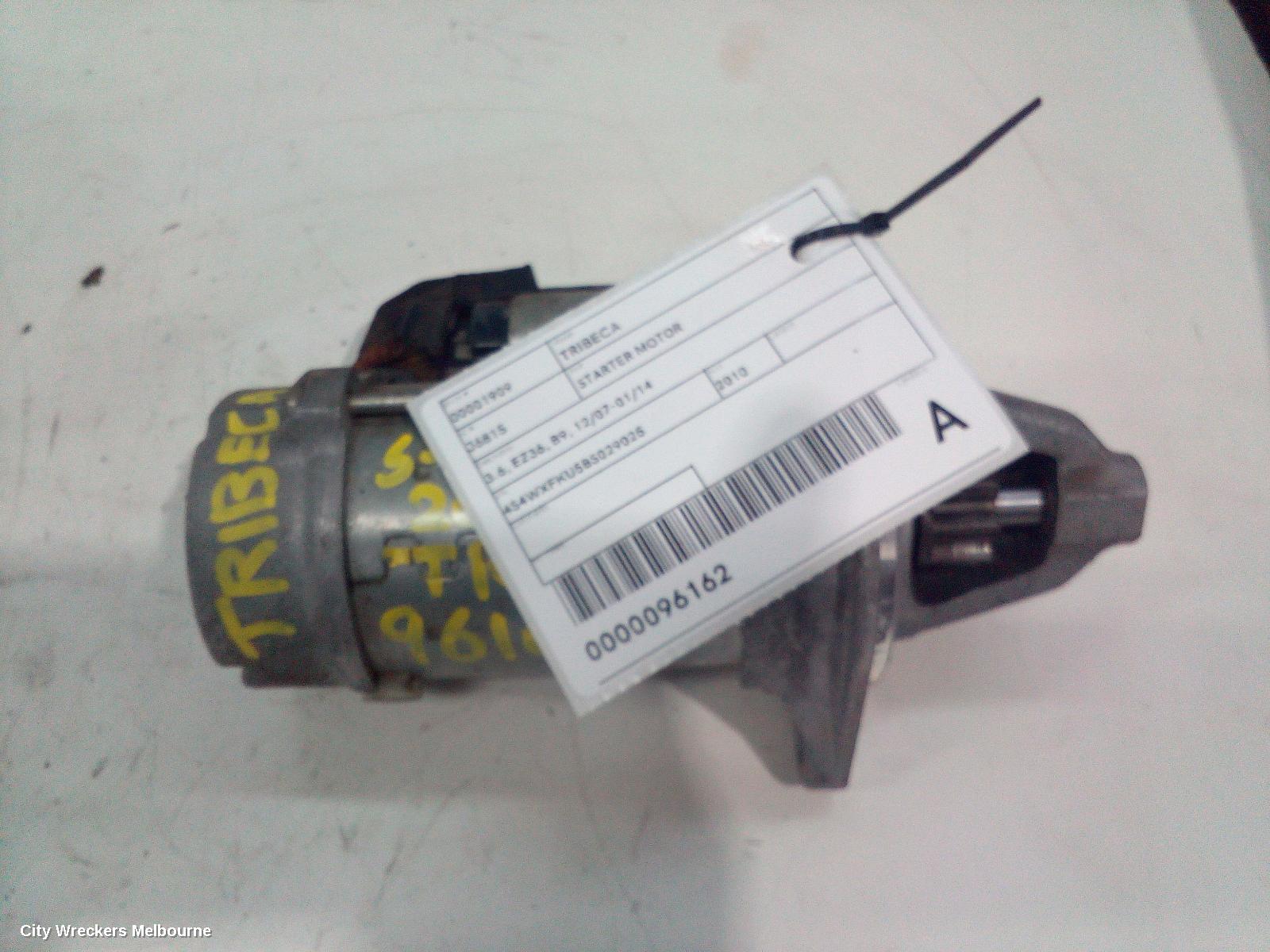 SUBARU TRIBECA STARTER, 3.6, EZ36, B9, 12/2007 - 01/2014