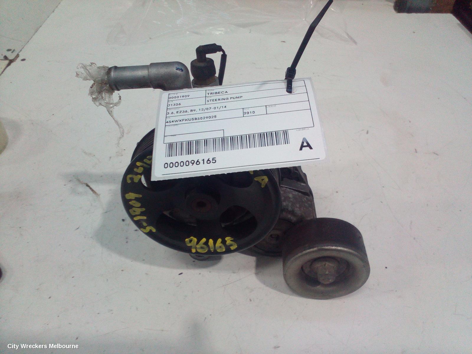 SUBARU TRIBECA STEERING PUMP, 3.6, EZ36, B9, 12/2007 - 01/2014