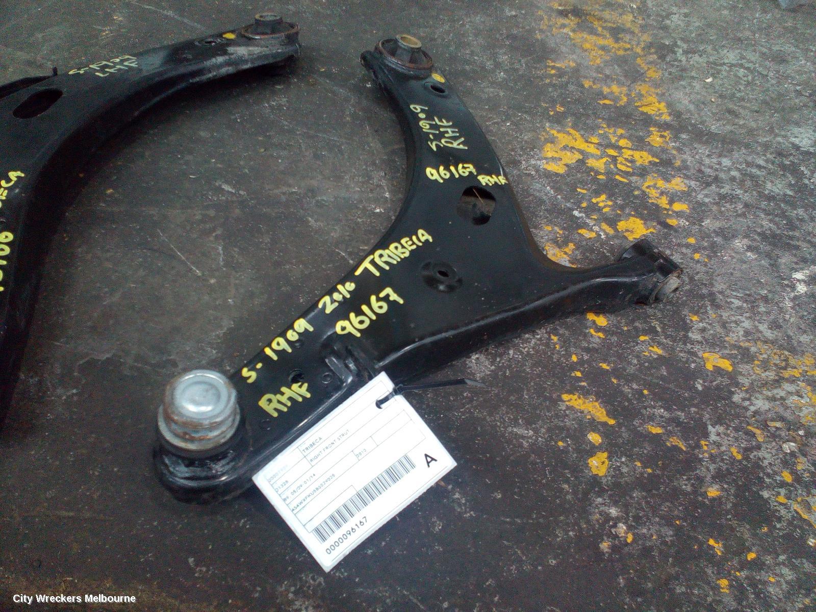 SUBARU TRIBECA RIGHT FRONT STRUT, B9, 05/2009 - 01/2014