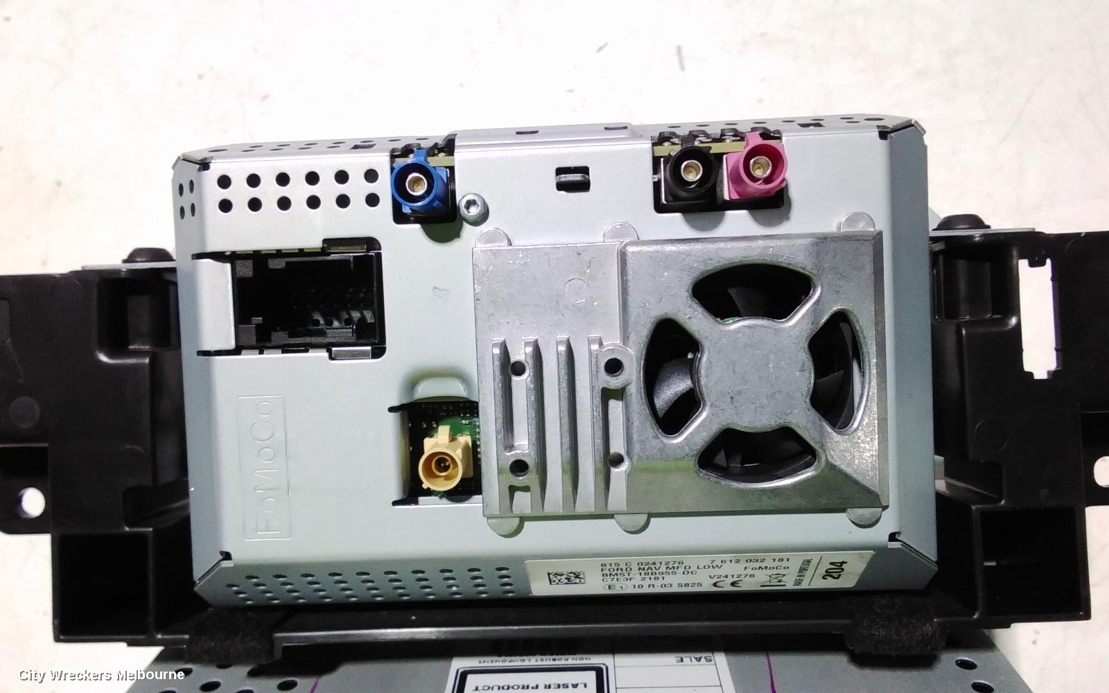 FORD FOCUS RADIO/CD/DVD/SAT/TV, DISPLAY UNIT, 5IN, W/ SAT NAV TYPE, LW, 10/2011 - 08/2015