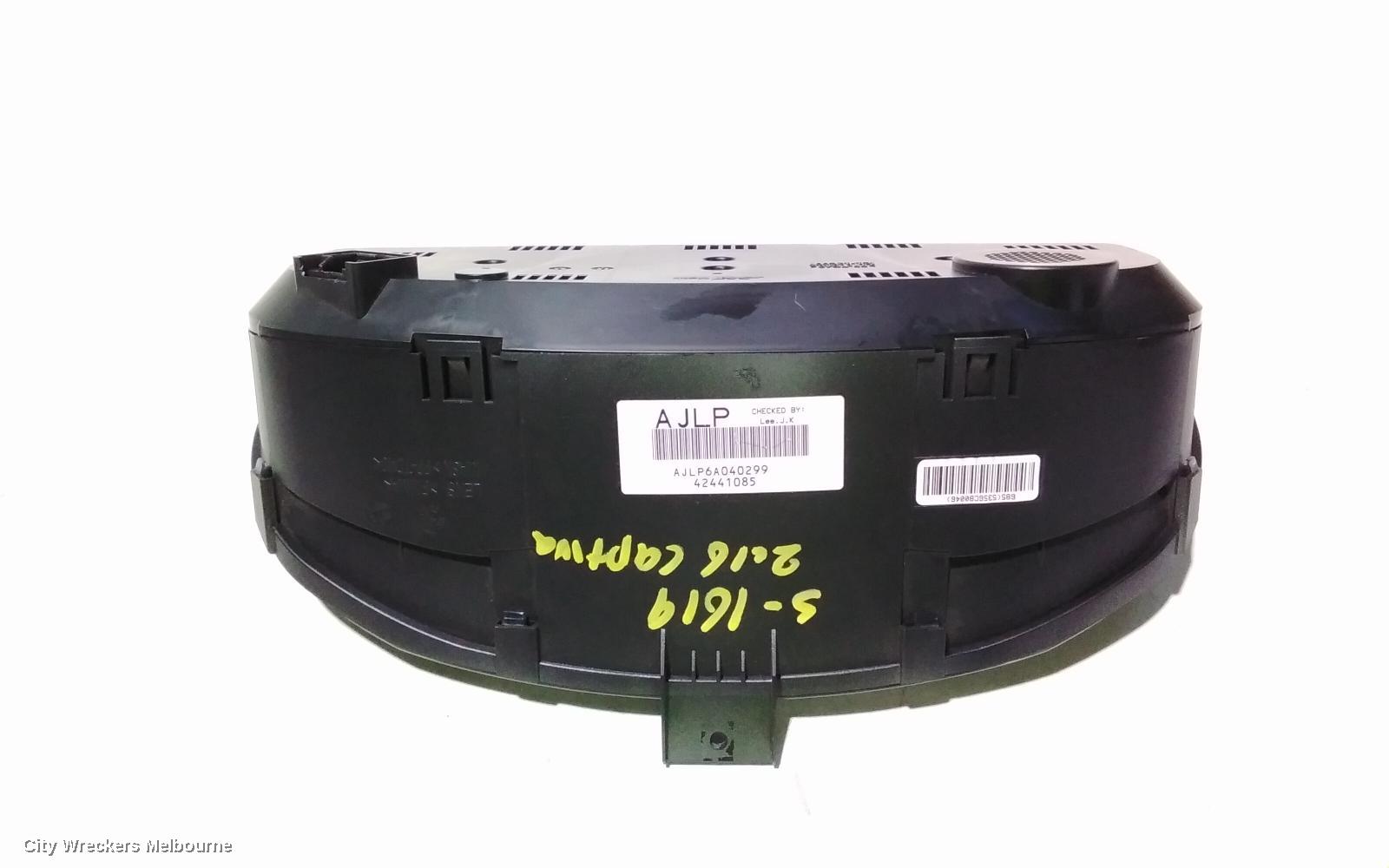 HOLDEN CAPTIVA INSTRUMENT CLUSTER, INSTRUMENT CLUSTER, DIESEL, 2.2, CAPTIVA 7, CG, 01/2011 - 06/2018