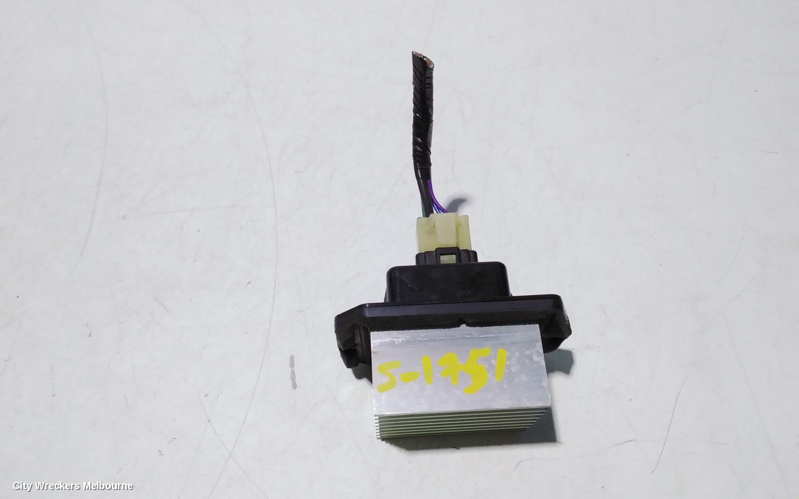 HONDA ACCORD FAN SPEED RESISTOR, 8TH GEN, EURO (VIN JHMCU), 06/2008 - 12/2015