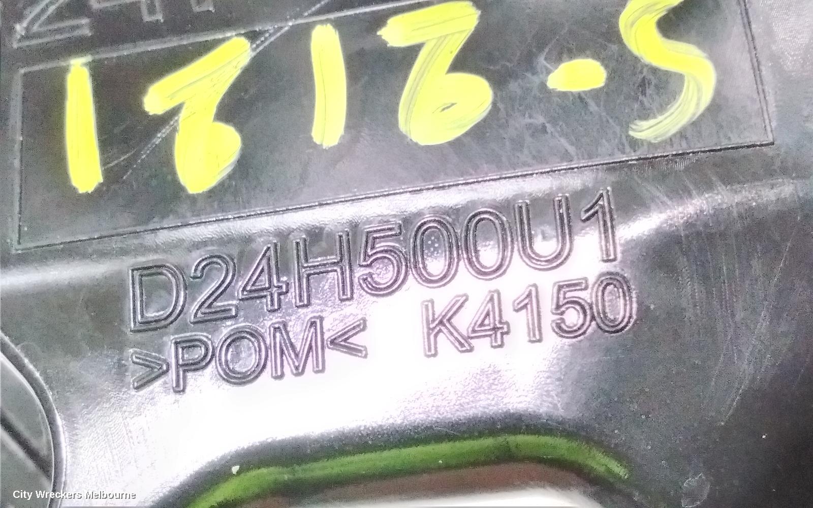 MAZDA CX3, DK, 03/2015 ONWARDS, LHF BAR SLIDER: 96247