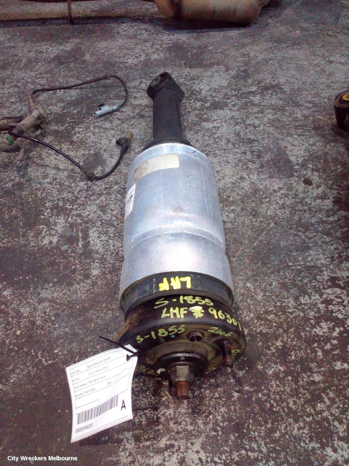 LAND ROVER RANGEROVER SPORT LEFT FRONT STRUT, L320, AIRBAG TYPE, 08/2005 - 09/2009