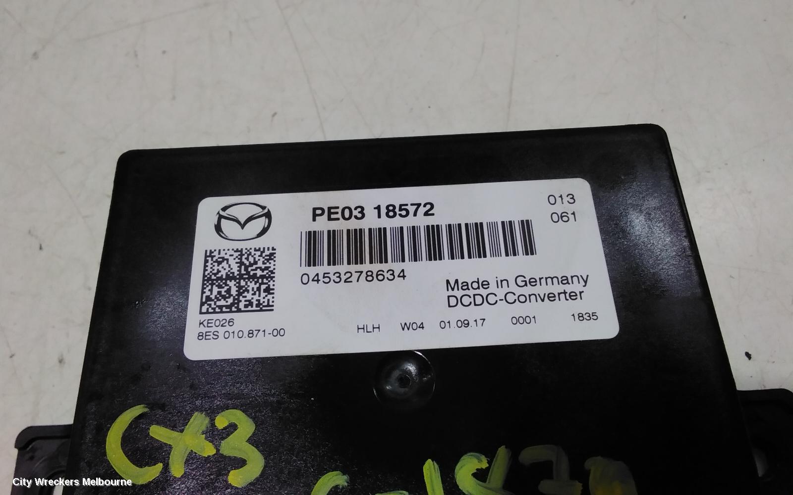MAZDA CX3 ECU, BODY CONTROL MODULE, DK, 03/2015 ONWARDS