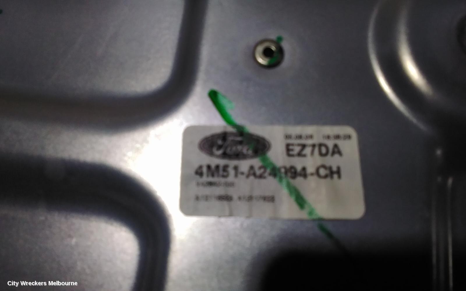 FORD FOCUS RIGHT REAR WND REG/MOTOR, LV, MANUAL REAR WINDOWS TYPE, 06/2008 - 10/2009