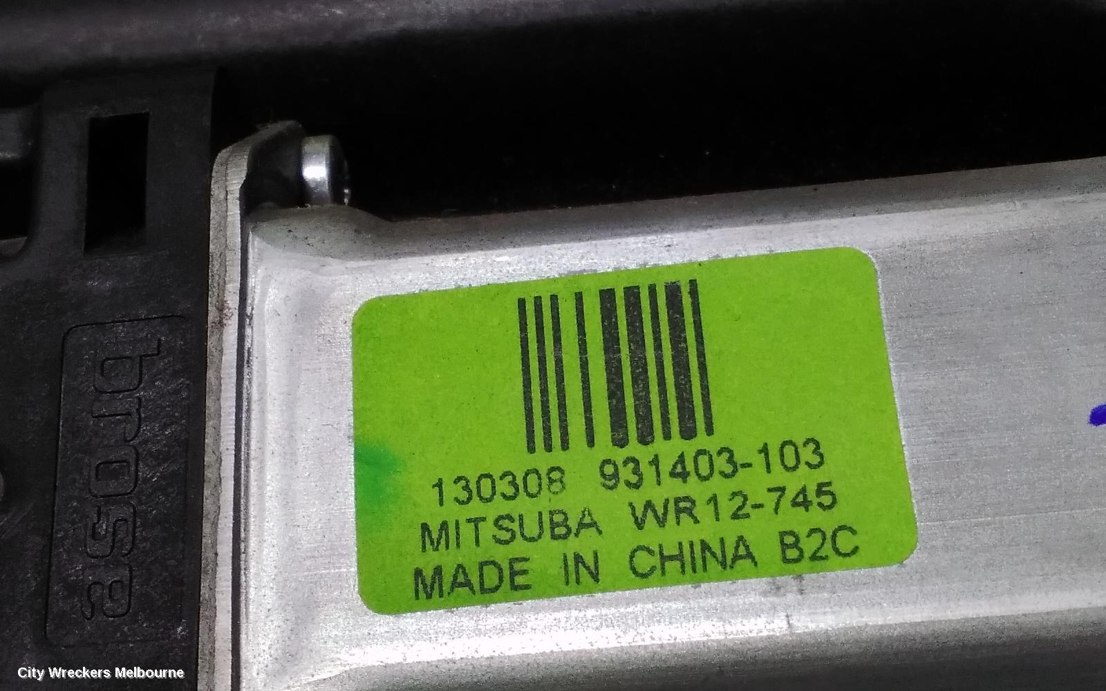 JEEP GRANDCHEROKEE RIGHT REAR WND REG/MOTOR, WK, 10/2010 - 02/2022