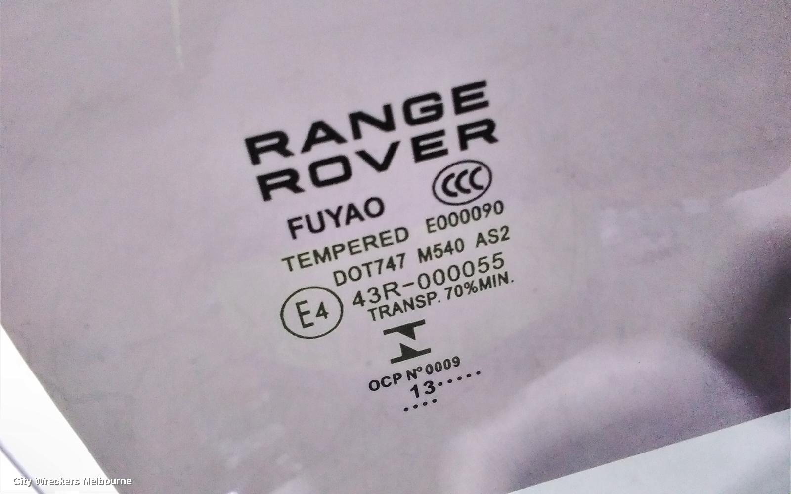 LAND ROVER RANGEROVER EVOQUE RIGHT REAR DOOR WINDOW, L538, 11/2011 - 01/2019