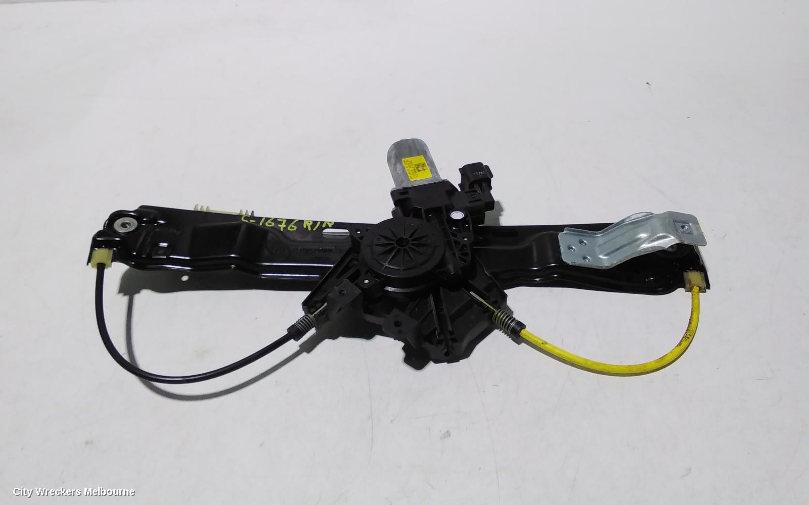 LAND ROVER RANGEROVER EVOQUE RIGHT REAR WND REG/MOTOR, DOOR REG ASSY (REG AND MOTOR), 5DR, L538, 11/2011 - 01/2019