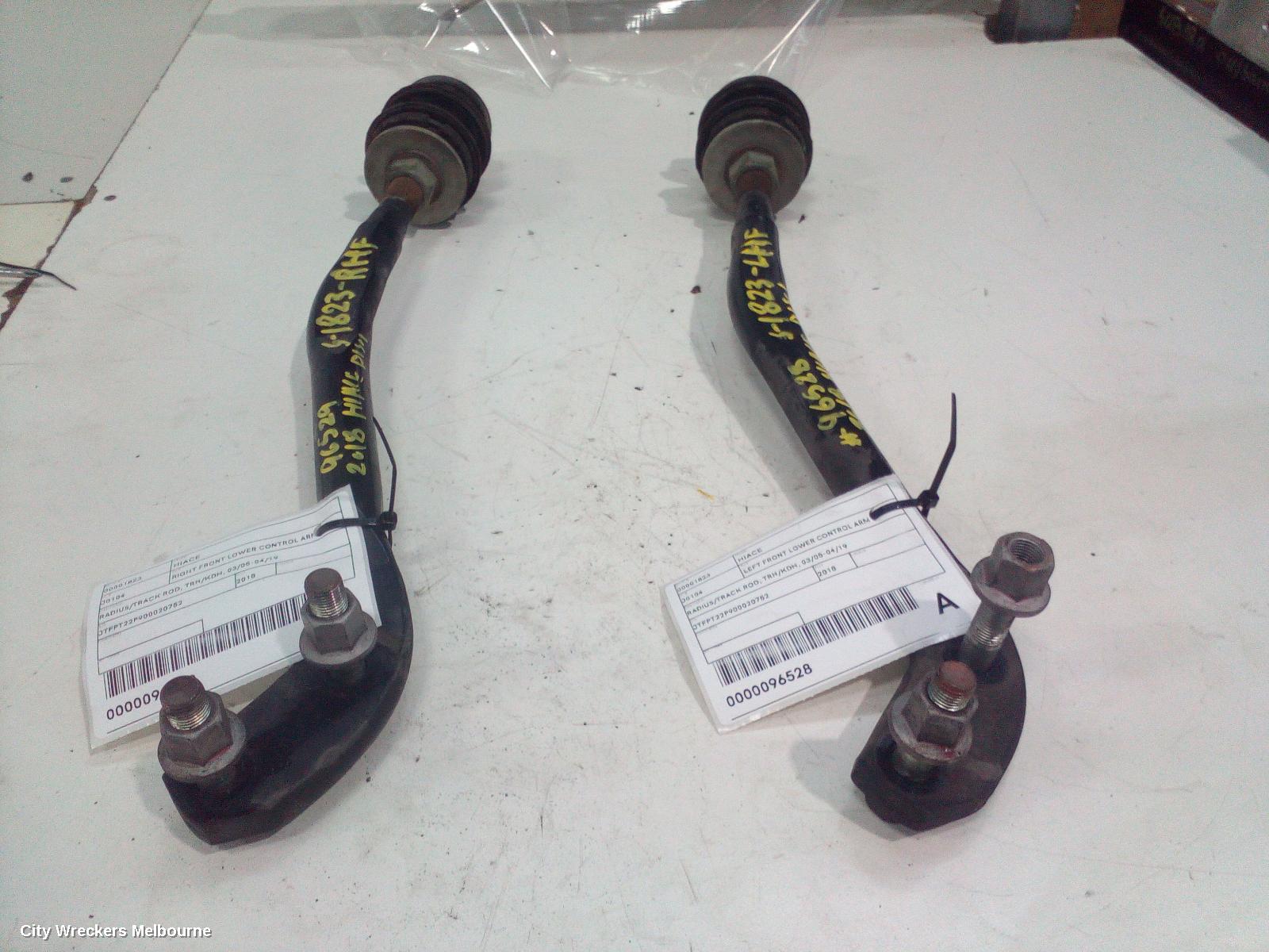 TOYOTA HIACE RIGHT FRONT LOWER CONTROL ARM, RADIUS/TRACK ROD, TRH/KDH, 03/2005 - 04/2019