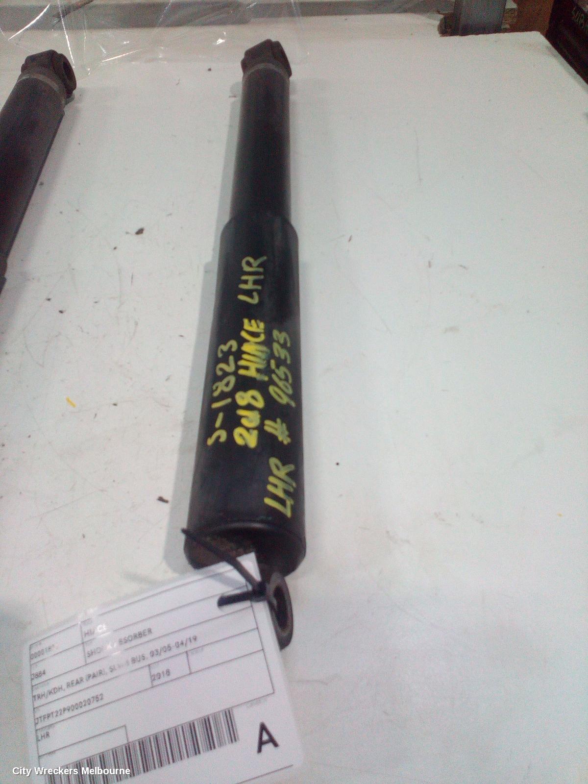 TOYOTA HIACE SHOCK ABSORBER, TRH/KDH, REAR (PAIR), SLWB BUS, 03/2005 - 04/2019
