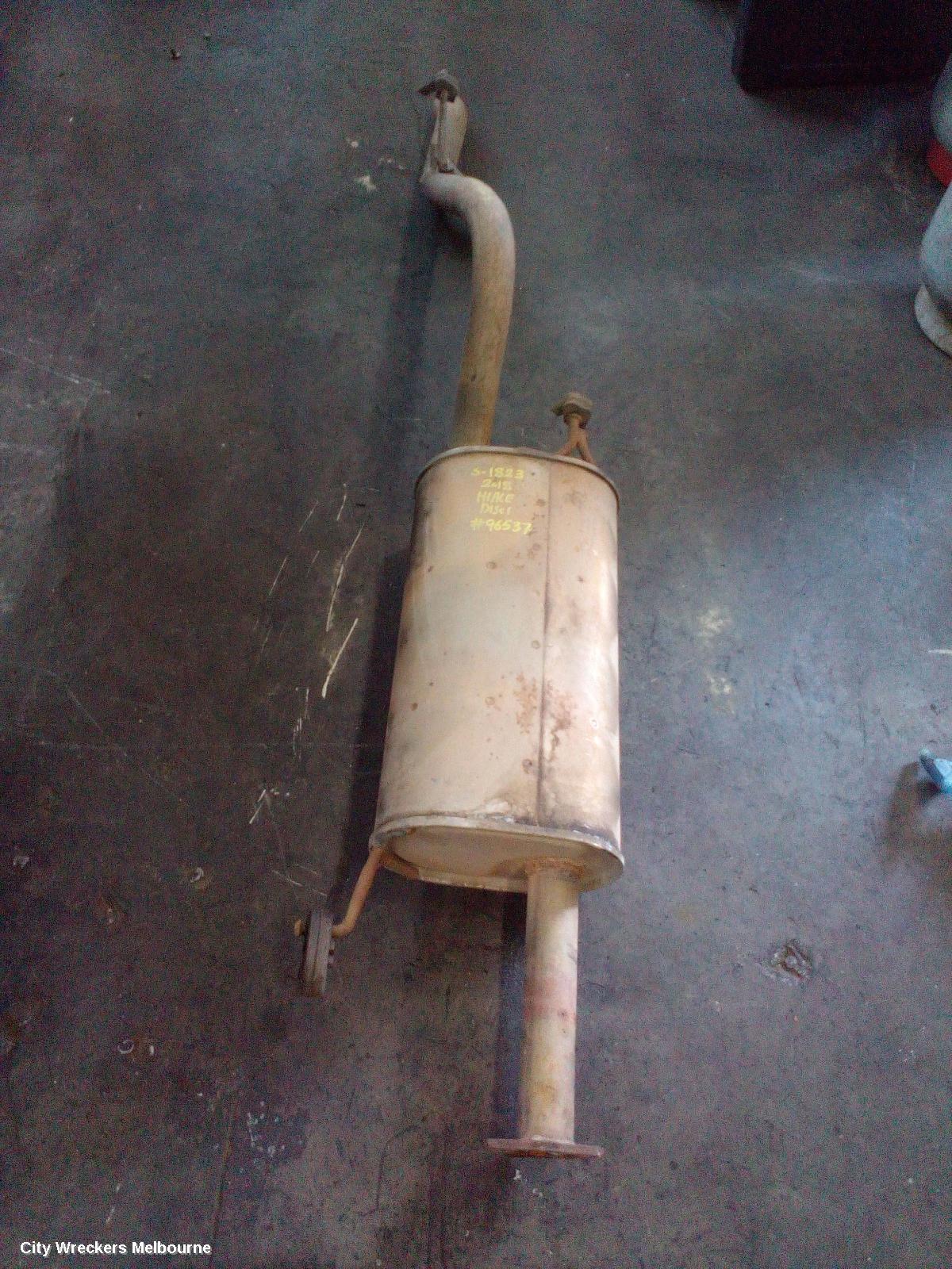 TOYOTA HIACE EXHAUST SYSTEM, TRH/KDH 03/2005 - 04/2019